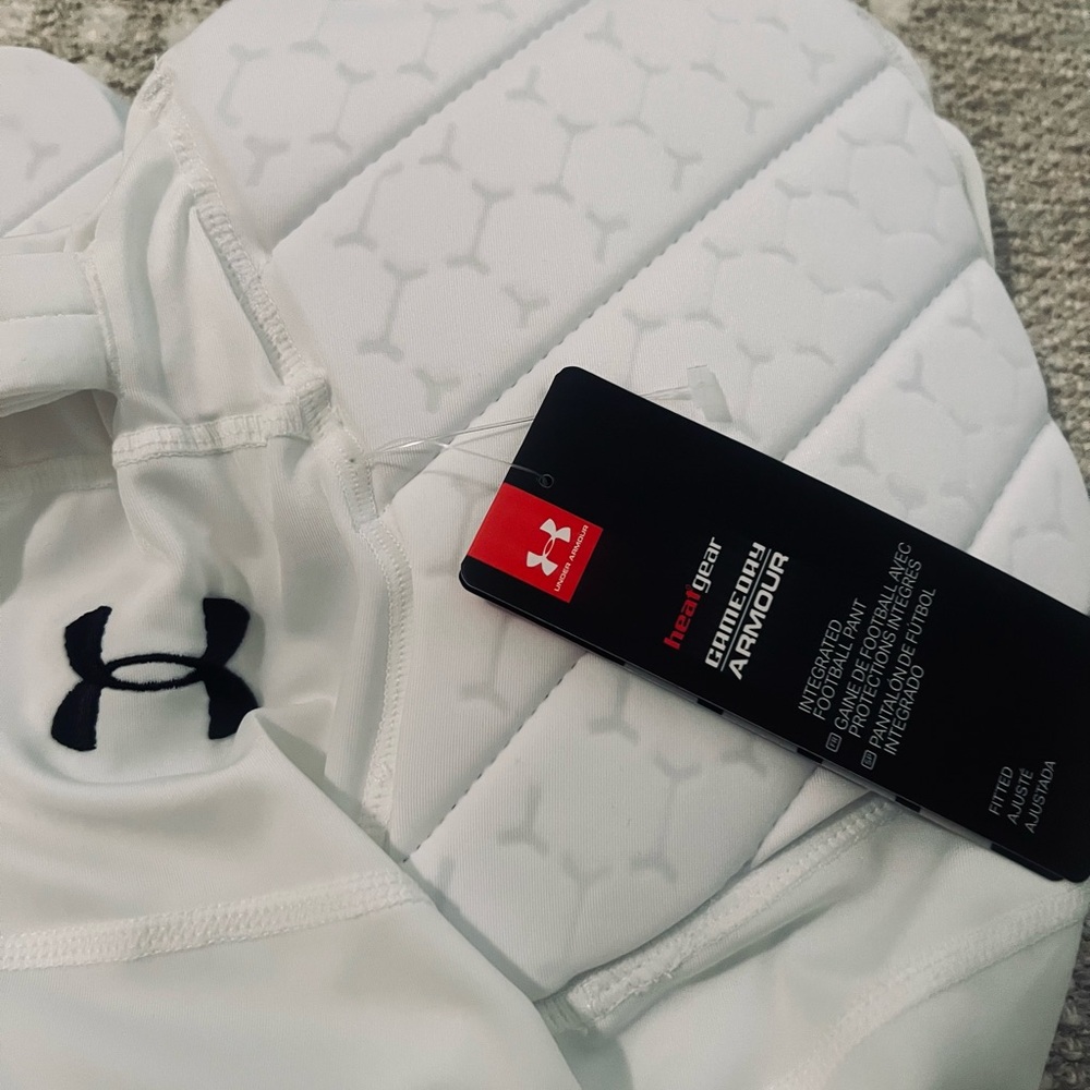 Under Armour Youth med football pants White - Picture 3 of 5